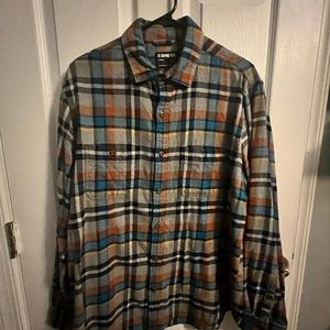 Men’s express flannel long sleeve large